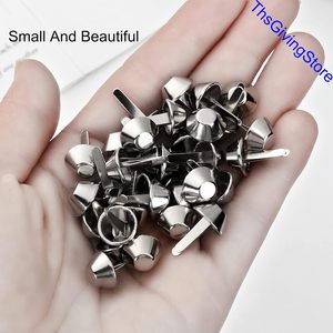 Rivets coniques métalliques à visser, à tête plate, à pointe, pour sacs à main, quincaillerie pour la fabrication de sacs - Product Image 3