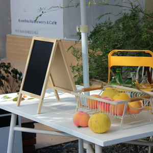 Tableau d'affichage non magnétique à cadre autoportant en bois - Product Image 5