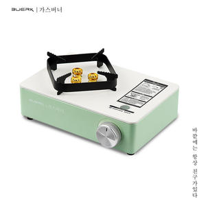 Réchaud portable d'extérieur Buerk 3500W avec allumage pour le camping et la maison, couleur vert macaron - Product Image 5