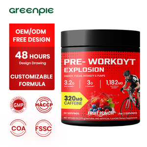 Greenpie Recovery Products, Polvo de Hidratación <span class=keywords><strong>Pre</strong></span>-Entrenamiento con Mezcla de Electrolitos, Sin Azúcar Añadido, para Nutrición Deportiva para Adultos - Product Image 1