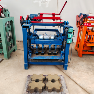 Machine à mouler les briques vibrantes Zhebang Qtj4-26 avec moteur et engrenage, machine automatique de fabrication de blocs creux en ciment 4,8 kW 380 V - Product Image 4