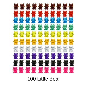 Orsetti Contabili Arcobaleno a Dieci Colori Paico Kids, Edizione Trasparente con Carte a <span class=keywords><strong>Domande</strong></span>, Giocattoli Educativi <span class=keywords><strong>per</strong></span> la Prima Infanzia, Materiale Didattico <span class=keywords><strong>per</strong></span> l'Asilo - Product Image 2