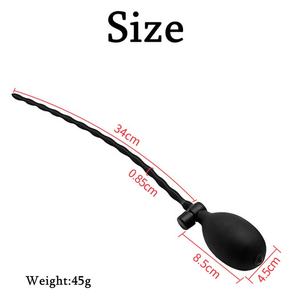 大人の男性用SM製品インフレータブルシリコンホースアイスティック尿道刺激ホース目マッサージセックスおもちゃ - Product Image 2