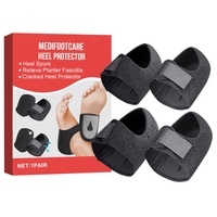 Coupes de protection du talon, support de coussin de talon en gel pour la fasciite plantaire, douleur au talon, tendinite d'achille, coussinets craquelés secs
