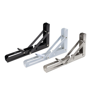 Paslanmaz çelik katlanır menteşe uzay tasarrufu ağır üçgen katlanabilir RV masa duvara monte raf için çalışma masası parantez - Product Image 4