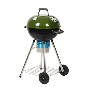 Heavy Duty Outdoor Gas Charcoal Barbecue BBQ Kettle Charcoal Grill Stove
