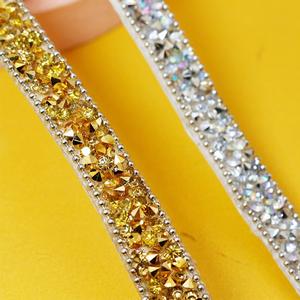 स्ट्रिप फैशन राइनस्टोन टेप ट्रिम रेसिन क्रिस्टल एसिन डिय जूते के लिए टेमिंग ट्रिमिंग - Product Image 5