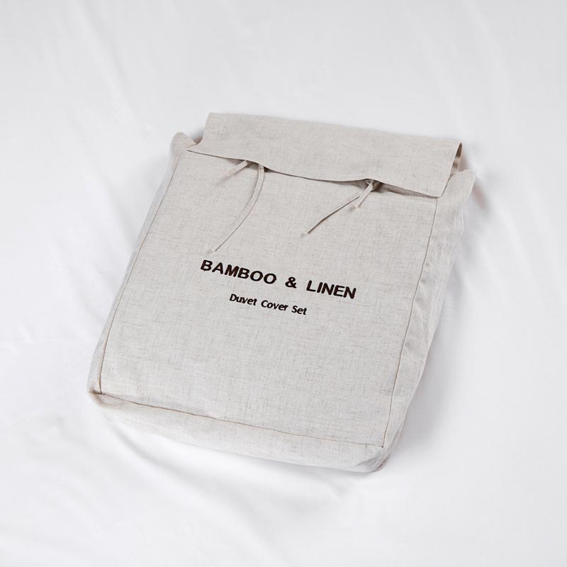 Роскошный органический бамбуковый льняной плоский простынь большого размера для королевских постельных принадлежностей