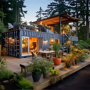 Casa Expandible Prefabricada de Construcción Rápida en Contenedor de 40 Pies o 20 Pies, 5 Dormitorios, en Venta, Casa Plegable, Construcción, Bienes Raíces - Product Image 1