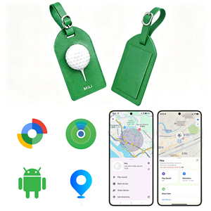 Rastreador de Bolsa de Golf de Cuero de Microfibra MiLi, Etiqueta Inteligente Certificada Apple Find My, Rastreador GPS Global para Bolsa de Golf y Maleta - Product Image 1