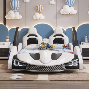 Set <span class=keywords><strong>Letto</strong></span> per Bambini in Pelle di Lusso, Arredamento Camera da <span class=keywords><strong>Letto</strong></span>, <span class=keywords><strong>Letto</strong></span> a Forma di Auto <span class=keywords><strong>Blu</strong></span> Morbido, <span class=keywords><strong>Letto</strong></span> per Bambini di Design di Alta Gamma - Product Image 5