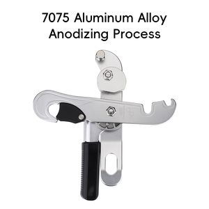 AILOT Dispositivo di Discesa Autobloccante ALT-XJQ-001, Capacità 180kg, in Alluminio 7075, con Ruota di Attrito per Arrampicata, Soccorso e Calata - Product Image 4