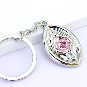 Llavero con Forma de Órgano Reproductivo Masculino y Femenino, Dildo/Vagina, Divertido y Sexy, Parodia para Parejas, Llavero de Broma, Accesorios Genitales - Product Image 2