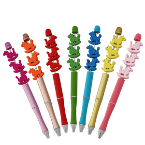 Di design FAI DA TE branelli di alfabeto Beadable <span class=keywords><strong>Penne</strong></span> stampato <span class=keywords><strong>A</strong></span> <span class=keywords><strong>Mano</strong></span> perline bubblegum Perline Penna <span class=keywords><strong>A</strong></span> Sfera per i bambini - Product Image 2