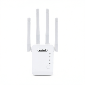 Andowl Mini Router Repetidor WiFi de 2.4GHz con 4 Antenas Blanco - Product Image 3