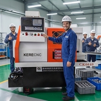 CK0640 Heavy Duty Digital Small Horizontal Flat Bed CNC Lathe Precision Tuned for High Quality Metal Parts Machining
