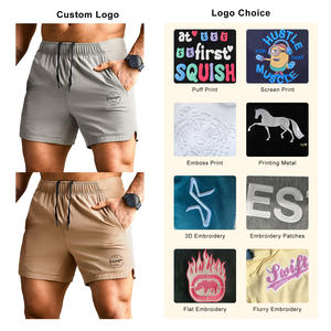 Premium New Summer Gym Shorts Baloncesto de secado rápido Jogging Deportes Color sólido Beach Sports Split Men Shorts con bolsillos - Product Image 2