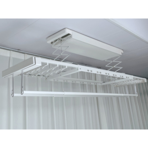 Smart Clothes Drying Rack with <b>Remote</b> <b>Control</b> and Voice <b>Control</b> Large Panel Lighting Extendable and Adjustable Drying Rod - Product Image 3