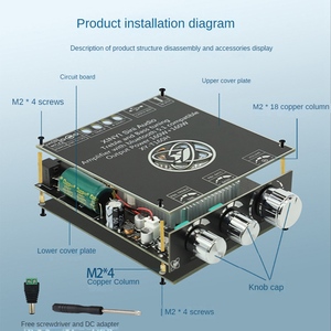 160W*2 high-bass adjustment BT audio power <b>amplifier</b> board module two-channel stereo TDA7498E super 3116 - Product Image 6
