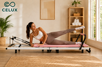 Reformer de Pilates pliable professionnel portable Celux pour usage domestique, en acier léger, réglable, pour salle de sport et studio, à prix abordable