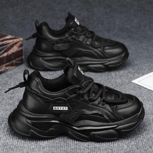 Zapatillas deportivas gruesas para hombre al por mayor de fábrica - Zapatos casuales con parte superior de malla verde claro para hombre, estilo walking - Product Image 2