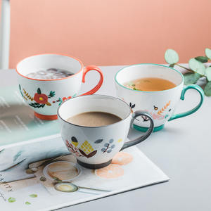 Taza de Café Creativa con Diseño de Dibujos Animados, Taza de Cerámica Personalizada para el Hogar, Moderna, para Leche, Avena, Agua, 460 ml, Apta para Microondas - Product Image 3