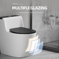 WC monobloc moderne en céramique de petite taille, silencieux, anti-obstruction, à large débit, pour maison, hôtel, appartement, villa