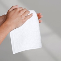 Serviettes de toilette en coton personnalisées de luxe avec logo, petites, 30*30cm, rose, kaki, gris, bleu, blanc, 100% coton, carrées