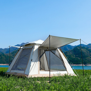 <span class=keywords><strong>Tente</strong></span> <span class=keywords><strong>de</strong></span> camping extérieure, <span class=keywords><strong>tente</strong></span> <span class=keywords><strong>de</strong></span> camping portable à ouverture rapide entièrement automatique, équipée <span class=keywords><strong>de</strong></span> tissu Oxford pour 4 personnes - Product Image 5