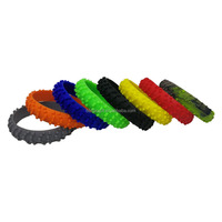 Bracelet en silicone personnalisé avec motif de pneu de moto, bracelet en caoutchouc avec logo d'équipe de course pour cadeaux promotionnels de club