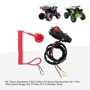 GOOFIT Universal 7/8 '22MM motocicleta emergencia <span class=keywords><strong>Kill</strong></span> Stop motor interruptor botón reemplazo para ATV Dirt Pit Bike <span class=keywords><strong>Scooter</strong></span> - Product Image 5