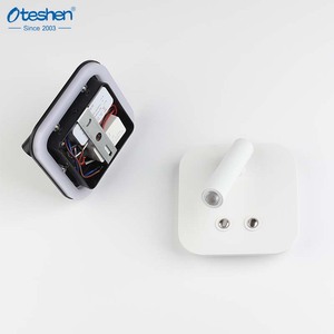Lampada <span class=keywords><strong>da</strong></span> Parete LED Moderna Quadrata/Rotonda 6W 3000K Luce Calda per <span class=keywords><strong>Lettura</strong></span>, Montaggio a Superficie, per Hotel, Camera <span class=keywords><strong>da</strong></span> <span class=keywords><strong>Letto</strong></span> e Studio - Product Image 2