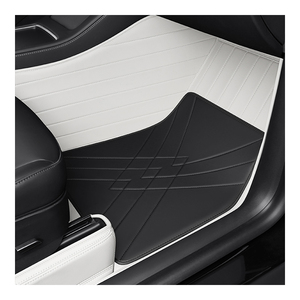 Para <span class=keywords><strong>Tesla</strong></span> <span class=keywords><strong>Model</strong></span> <span class=keywords><strong>3</strong></span>, accesorios de <span class=keywords><strong>coche</strong></span> de ajuste personalizado, alfombrilla de suelo Interior, Material ecológico, cuero genuino para asiento delantero y trasero - Product Image 1