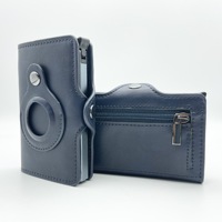 Porte-cartes POP-UP en cuir véritable, Design personnalisé, portefeuille Slim avec étiquette Air intelligente, Apple Air Tag, collection 2021