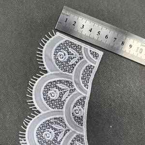 ZSY - Cuello de Encaje Bordado <span class=keywords><strong>Floral</strong></span> Hecho a Mano, Tela de Chifón, para Decoración de Blusas, Apliques, Cuellos de Camisas - Product Image 2