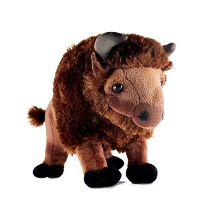 Factory Price Custom Stuffed Plush Bull Bison Toys