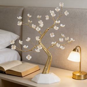 Guirlande lumineuse <span class=keywords><strong>d</strong></span>écorative <span class=keywords><strong>en</strong></span> forme <span class=keywords><strong>de</strong></span> branche <span class=keywords><strong>de</strong></span> fleur à 36 LED blanc chaud, lumière LED dorée <span class=keywords><strong>en</strong></span> forme <span class=keywords><strong>de</strong></span> fleur pour la <span class=keywords><strong>d</strong></span>écoration <span class=keywords><strong>de</strong></span> la maison et des événements - Product Image 3