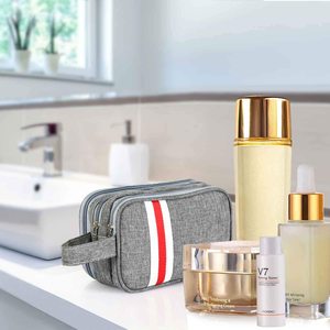 Kit de lavado pequeño de viaje portátil resistente al agua personalizado, organizador de maquillaje cosmético para mujer, neceser para hombre - Product Image 3