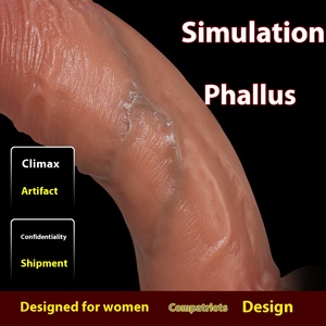 Realistische Volwassen Pvc Producten Zachte Geëmuleerde Penis Vrouwelijke Dildo Pull Insert Fun Voor Masturbatie Orgasme Groothandel Vlees Stick Speelgoed - Product Image 3