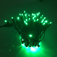 TOPREX Commerciële Buitenverlichting 10/50 Lampjes 5mm Brede Hoek Conische LED Mini Kerstverlichting Groen 1M 5M 10M IP68 Waterdicht