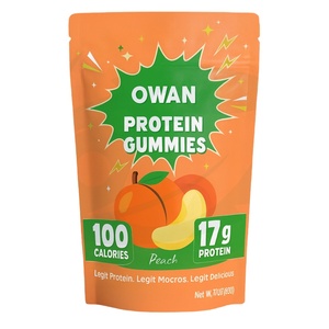 Bonbons gélifiés protéinés <span class=keywords><strong>pour</strong></span> adultes personnalisés OEM, favorisent l'énergie et la croissance musculaire, nutrition sportive riche en protéines, <span class=keywords><strong>régime</strong></span> <span class=keywords><strong>alimentaire</strong></span> sain - Product Image 1