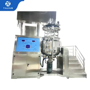 Cera emulsionante de acero inoxidable YALAN NF 4003 CON MEZCLADOR emulsionante al vacío de 200L, máquina mezcladora de loción, homogeneizador