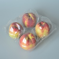 Transparante PP wegwerpbaar aanpasbare fruit clamshell doosje met scharnierend deksel en reliëf voor supermarktpromotie Minxing merk