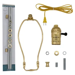 Brass Color Lamp Harp Kit For Table Lamp Assemble