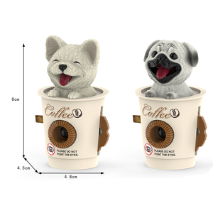 RS Plastik Evcil Köpek Kahve Fincanı Projektörü Fransız <span class=keywords><strong>Bulldog</strong></span> + Pug Işıklı Eğitici Oyunlar 4-6 Yaş Çocuklar İçin Model 2200-74 - Product Image 1