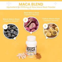 Capsules OEM de mélange d'Ashwagandha, de Maca et de Fenugrec pour hommes et femmes adultes - Complément alimentaire pour améliorer l'humeur et éclaircir la peau