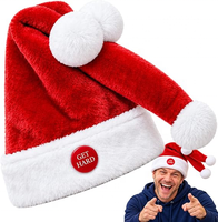 Chapeau de Père Noël Animé, Accessoire de Fête de Noël, Décoration de Tête Festive
