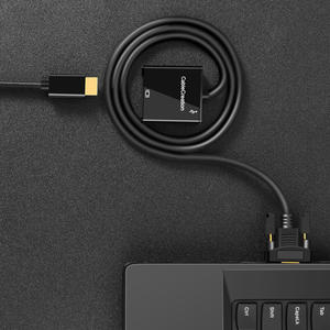 USB-C CableCreation ke VGA untuk adaptor <span class=keywords><strong>3.3</strong></span> kaki kabel USB mikro dengan Audio untuk PC Laptop HDTV Monitor - Product Image 4