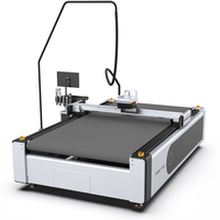 Traceur de découpe numérique CNC à table plate pour carton ondulé, avec couteau oscillant et lame circulaire fixe, pour boîtes en carton