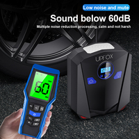 Pompe à air pour pneus de voiture robuste à cylindre unique 120W en plastique ABS avec affichage numérique et capacité de 150 PSI